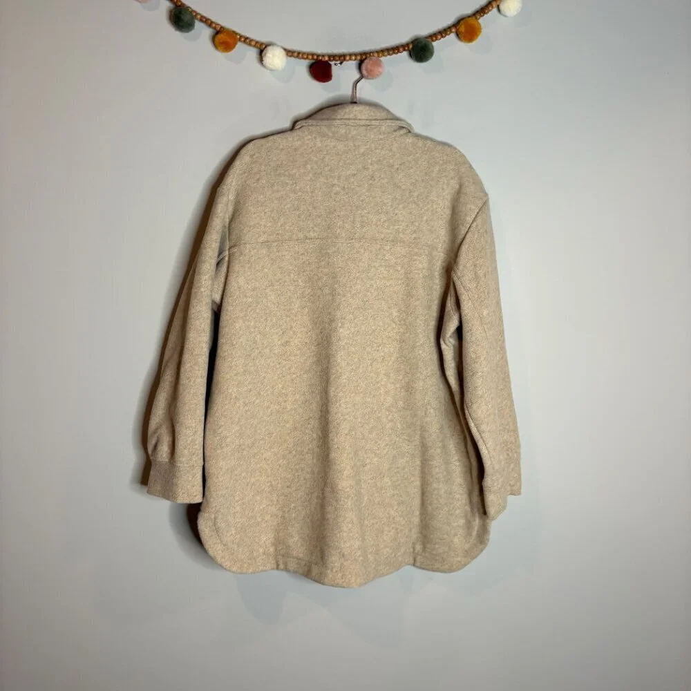 NWT Banana Republic oatmeal cream shacket jacket